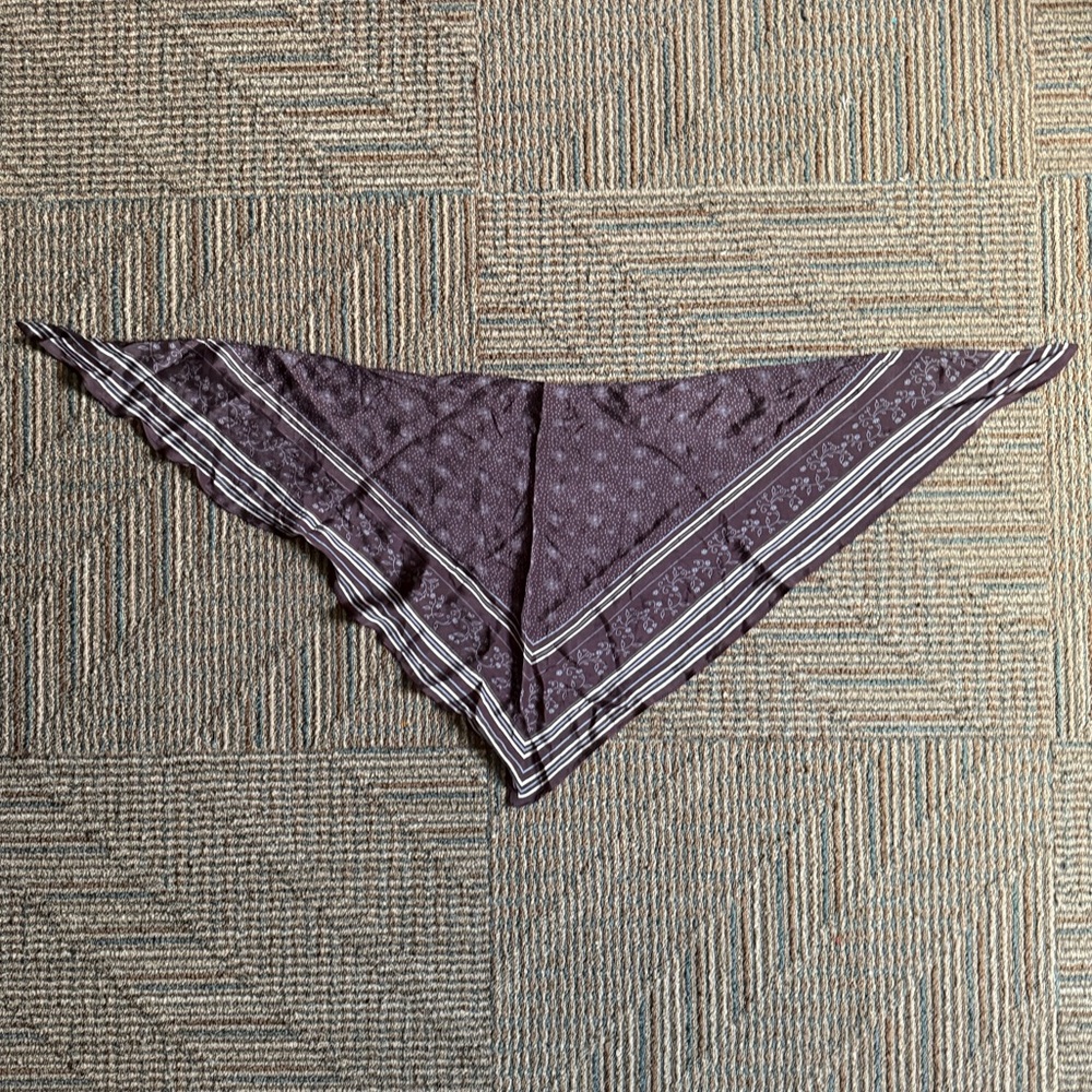 Free People Purple Bandana Scarf